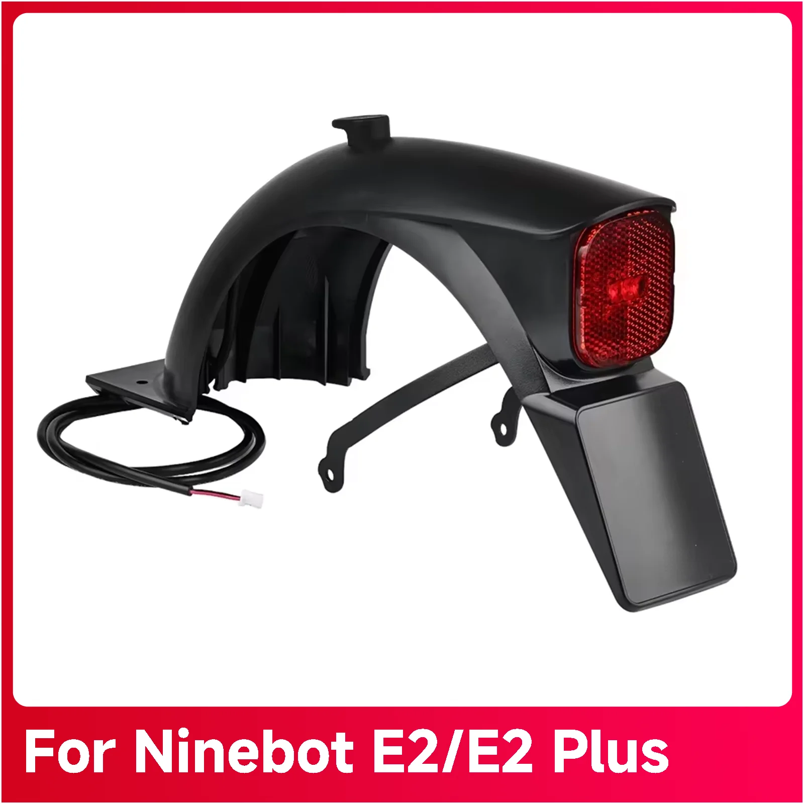 Original Rear Fender For Segway E2 Electric Scooter E2 Plus Second Generation Mudguard With Support Taillight Parts