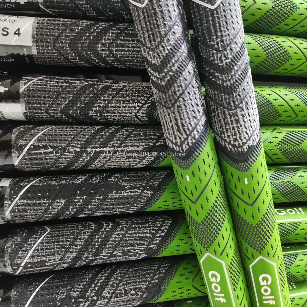 Verde mais 4 borracha golf grip, algodão fio clube apertos, ferro e madeira, padrão e médio tamanho, aperto universal masculino