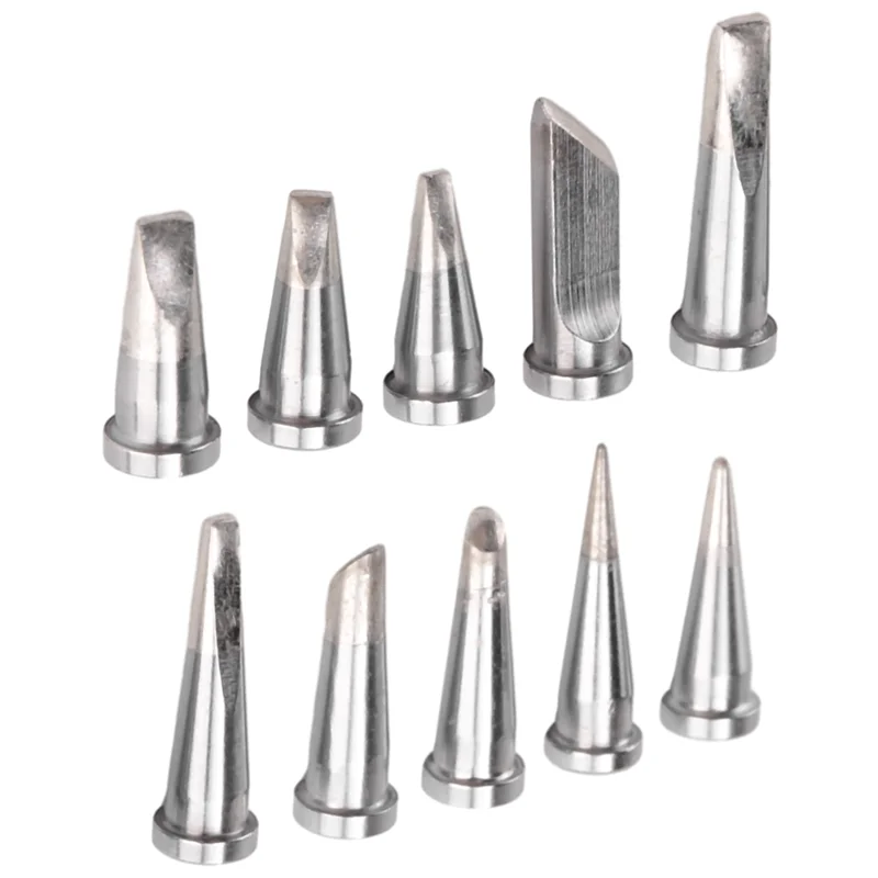 

AB47-10Pcs Durable Soldering Tip Set For Weller WSD81 WD1000 WSP80 WP80 LT Soldering Station