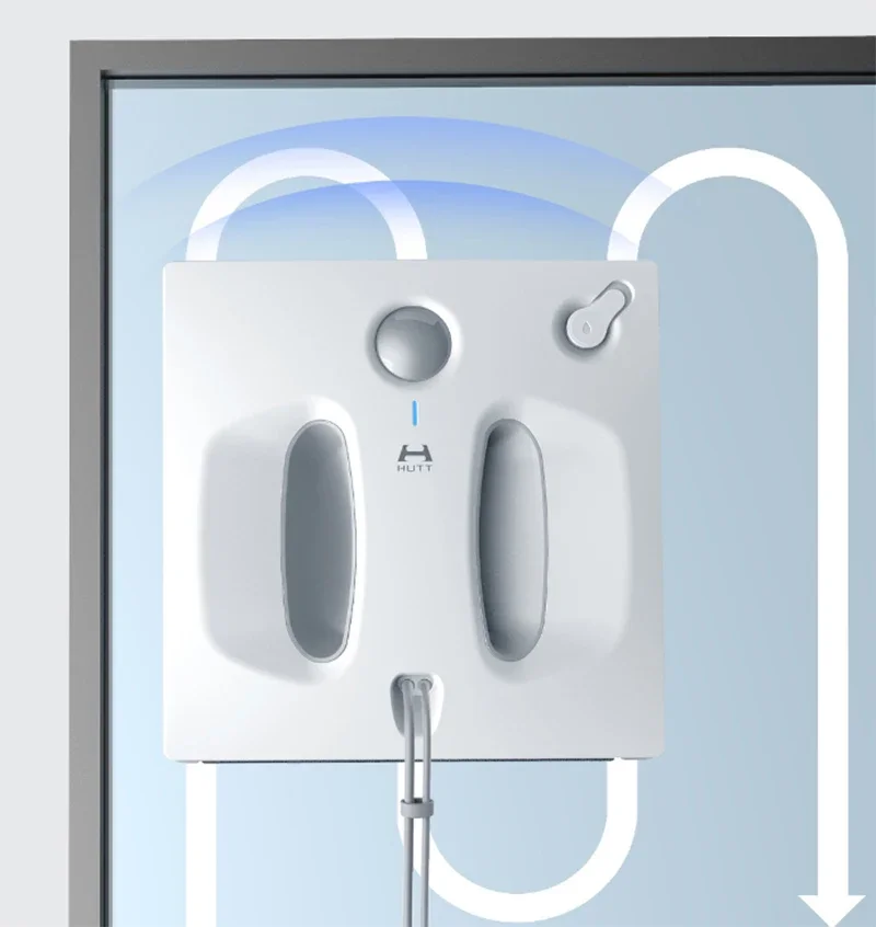 HUTT W66 Window Cleaner Automatic Water Spray Window Cleaning Robot Intelligent Frequency Wet and Dry Glass Cleaning Machine