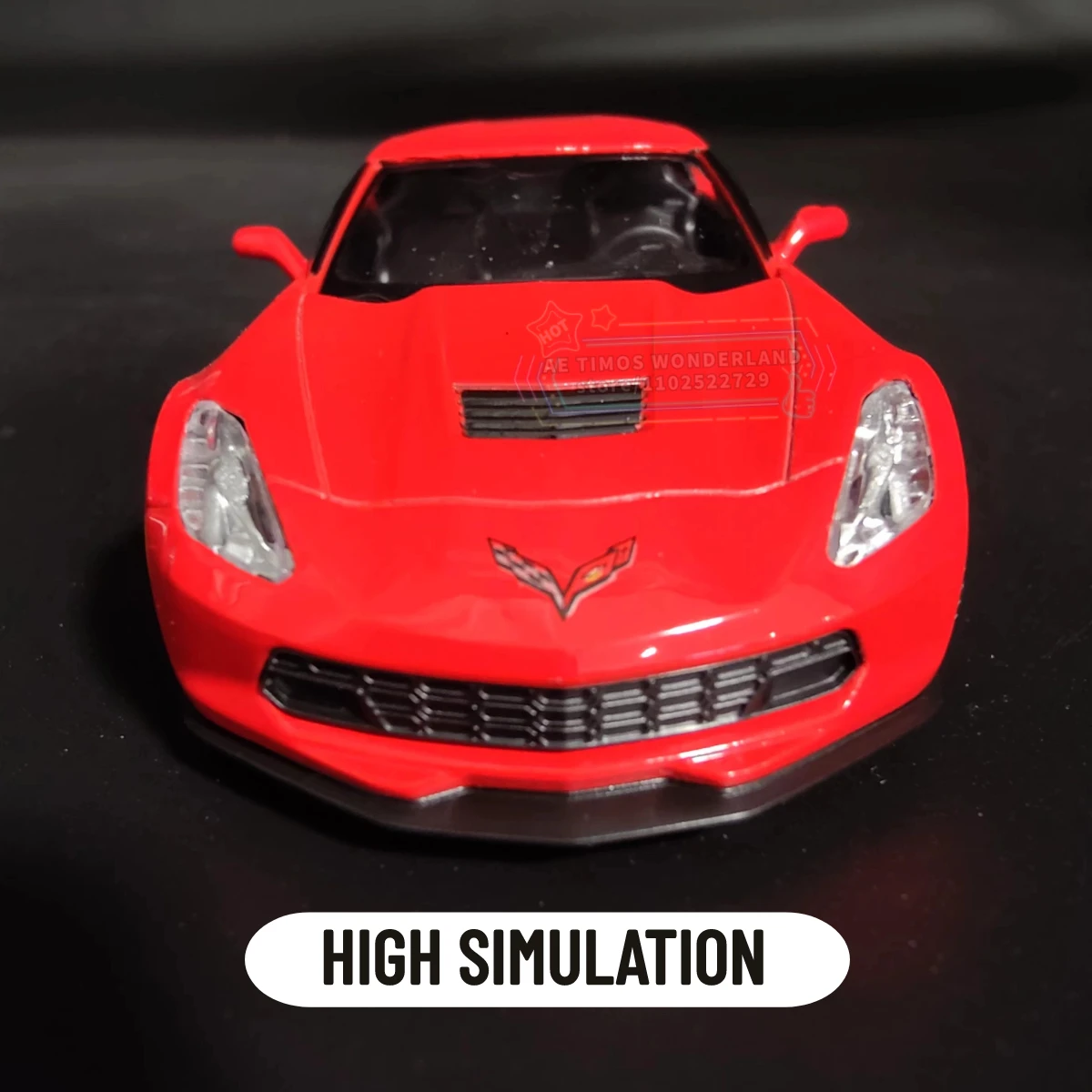 Chevrolet Corvette C7 Replica 1:36 Scale Car Model Miniature Art Figure Metal Diecast Vehicle Home Office Decorative Ornament