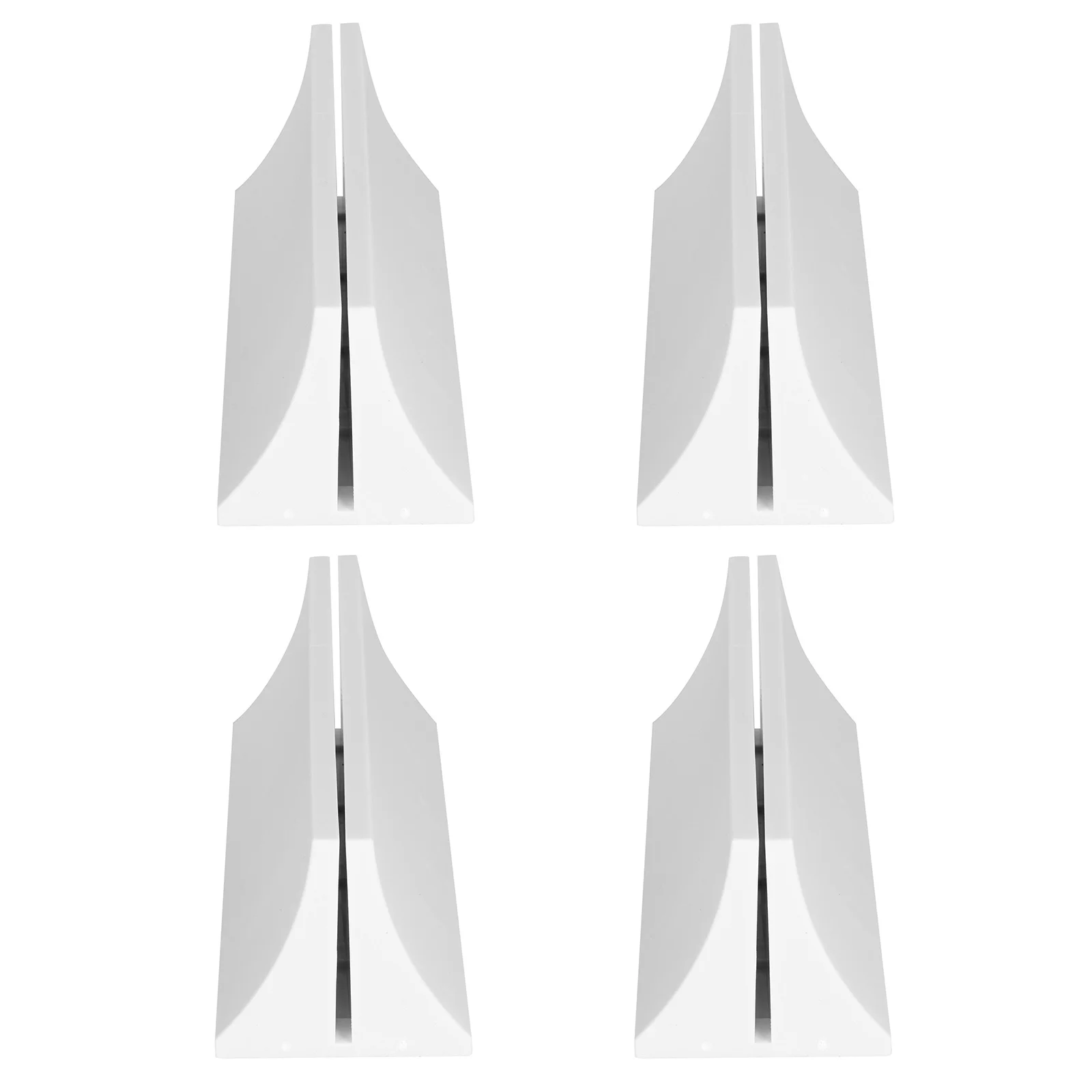 

4 Pcs Plastic Screen Clips Office Desk Divider Clamps Glass Baffle Support Vertical Desktop Privacy Panels Efficient Practical