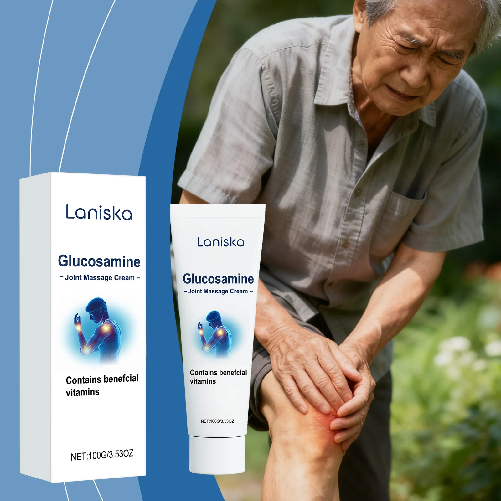 Mild External Joint Care Cream, Soothing & Moisturizing Care for Wrist, Knee & Body Joint Health