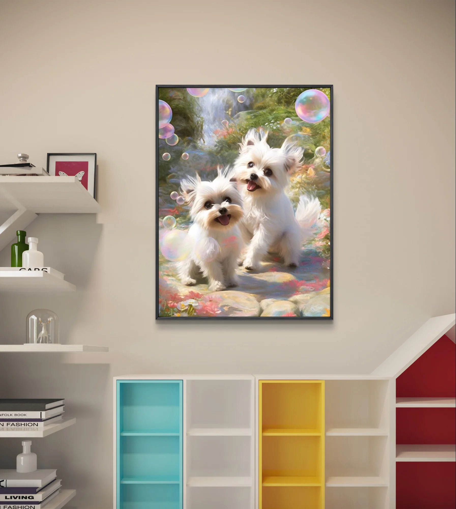 Maltese Dog DIY 5D Diamond Painting Cartoon Pet Pictures Diamond Embroidery Cross Stitch Home Wall Decor Selling Handmade Gifts