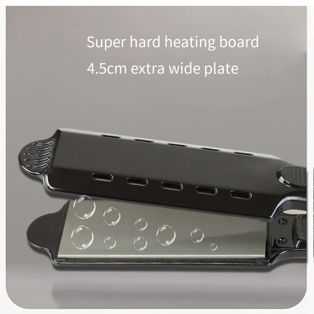 

A67Z Hair Straightener Professional Salon Vapor Flat Hair Straightening For All Hair Type Five Adjustable Temperature US Plug