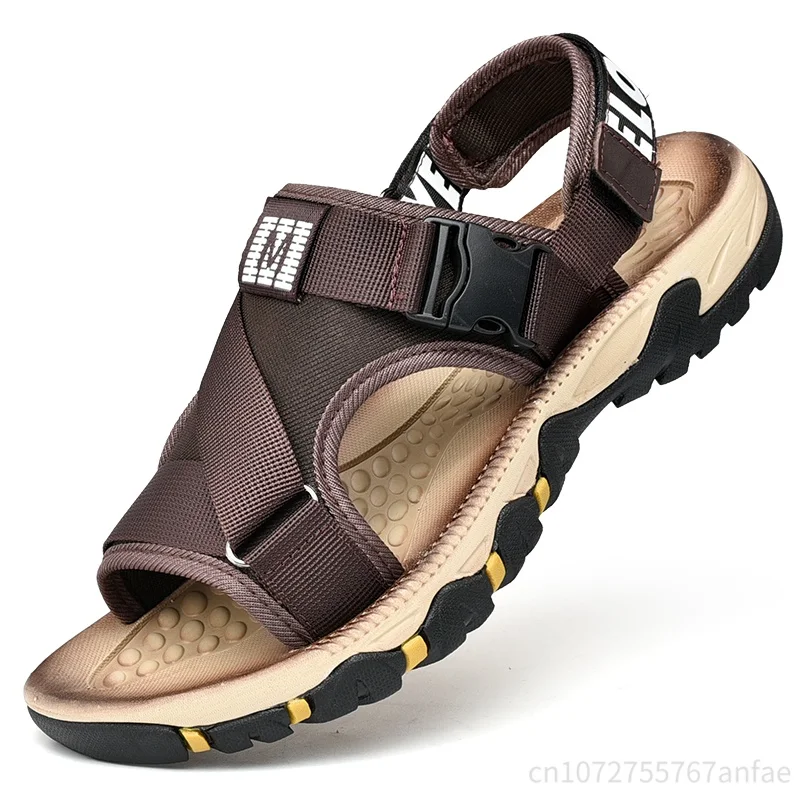 New Men Sandals Summer Casual Shoes Beach Sandals Men Sandalias Hombre Outdoor Roman Style Water Sneakers Size 38-47