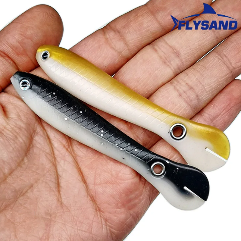 FLYSAND Fishing Lure Fishing Gear Bass Lures 10cm Soft Bionic Fishing Lure Stuff Realistic Swimming Fishing Soft Bait Accessory