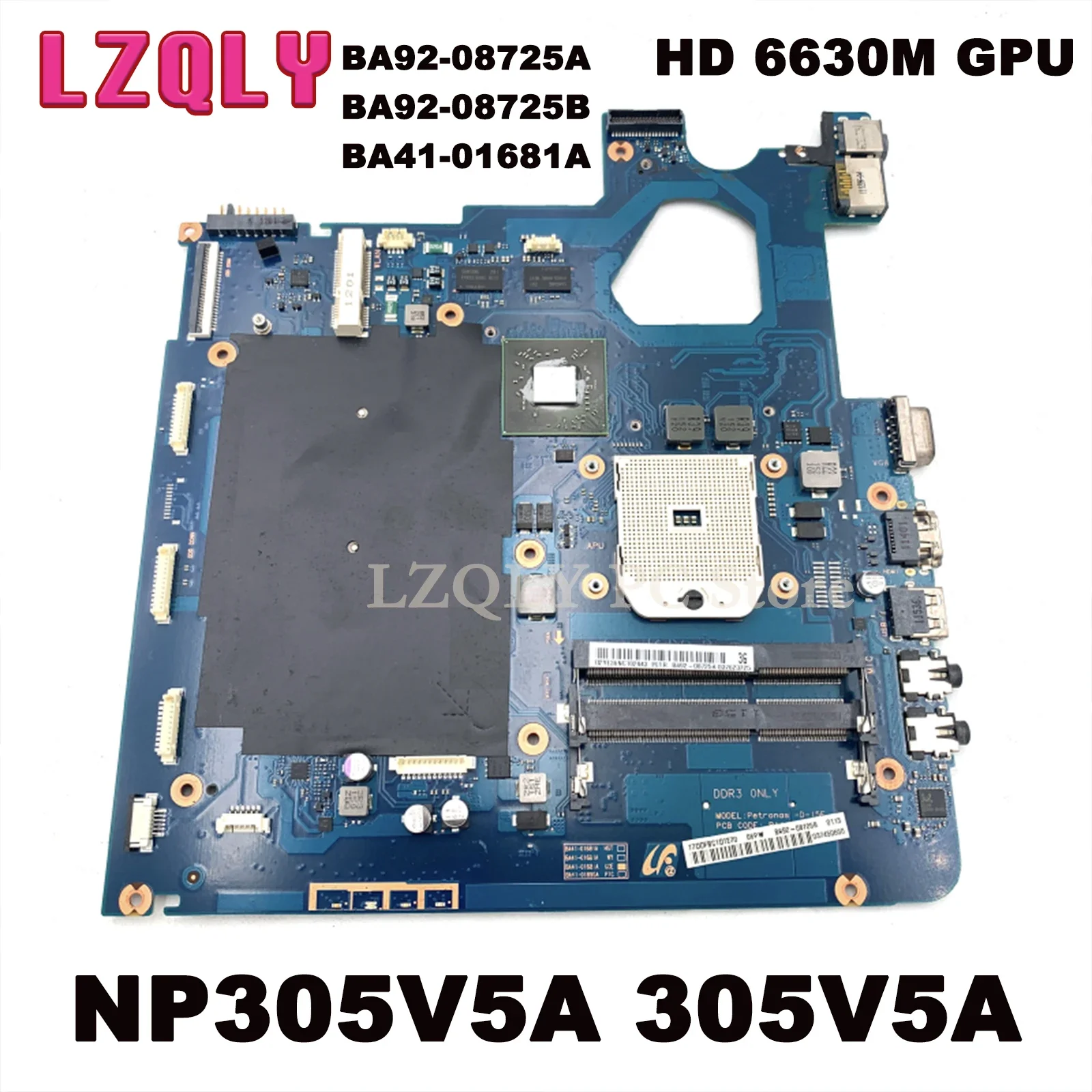 

LZQLY For Samsung NP305V5A 305V5A BA92-08725A BA92-08725B BA41-01681A Laptop Motherboard HD 6630M GPU DDR3 Main Board