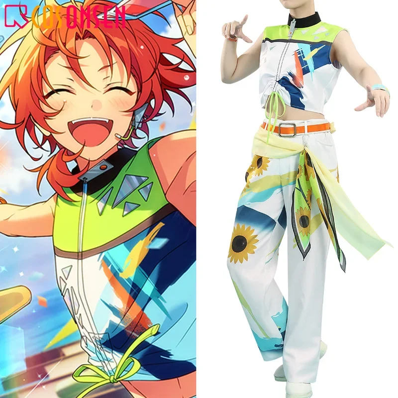 Ensemble Stars 2 Knights Tsukinaga Leo Coruscate Breeze Song Cosplay Costume Halloween Party Role Play Outfit