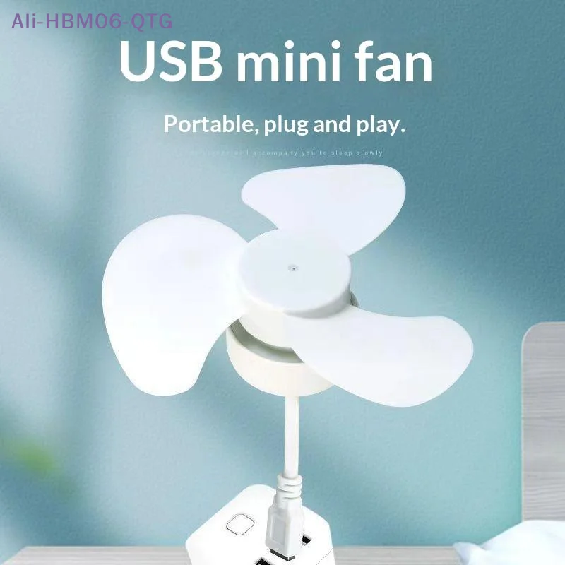 Hot USB Portable Dormitory Fan Quiet Energy-Saving Multipurpose Plastic Small Personal Cooling Fan For Bed And Bedroom