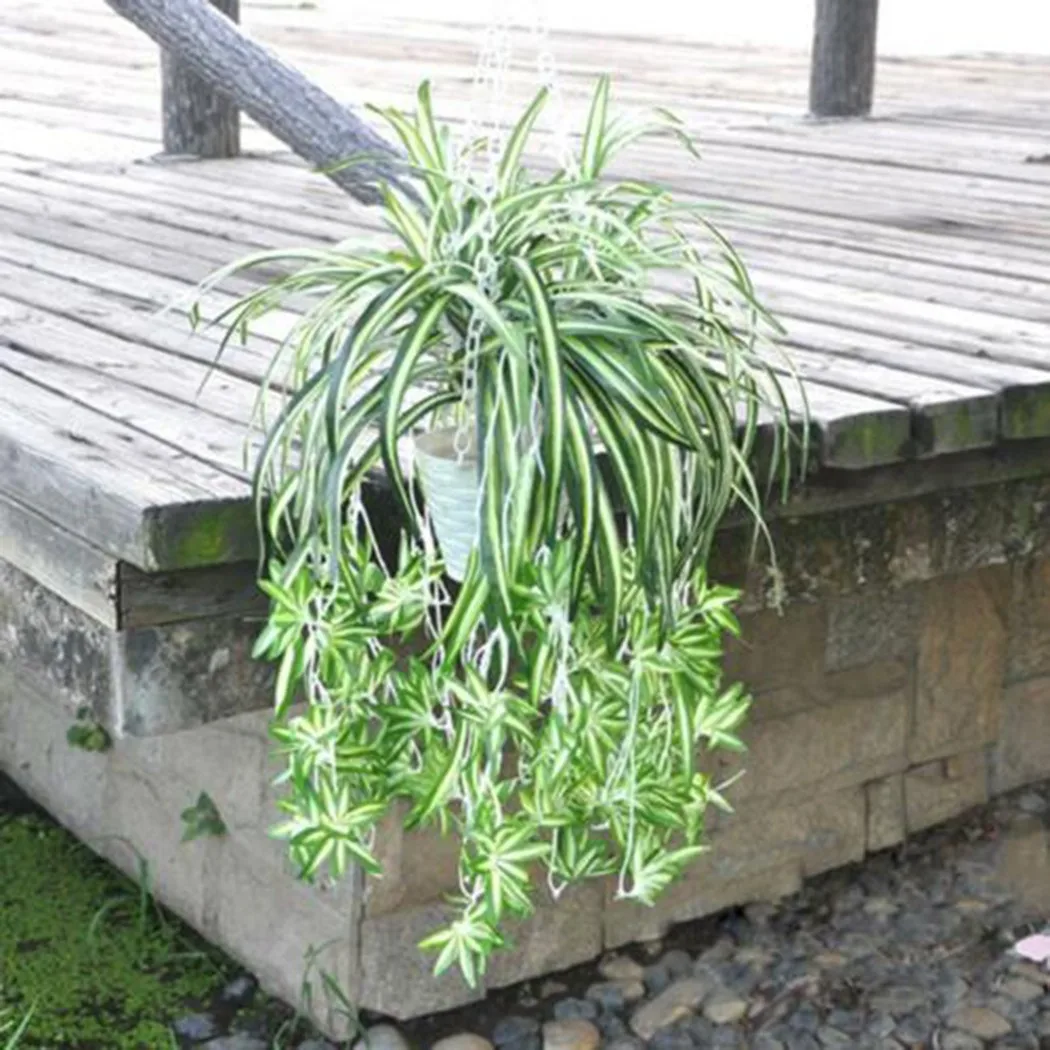 Supply Useful Brand New Parts Suitable Artificial Chlorophytum Grass Home Ornaments Plant Balcony Chlorophytum