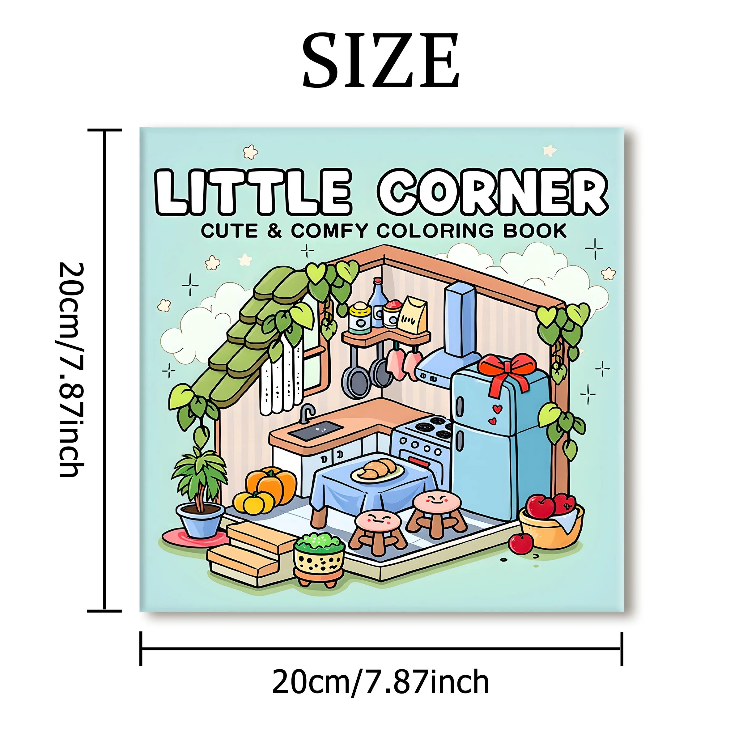 LITTLE CORNER: Coloring Book for Adults Featuring Cute Cozy Daily Activities for Relaxation (Cozy Spaces Coloring)