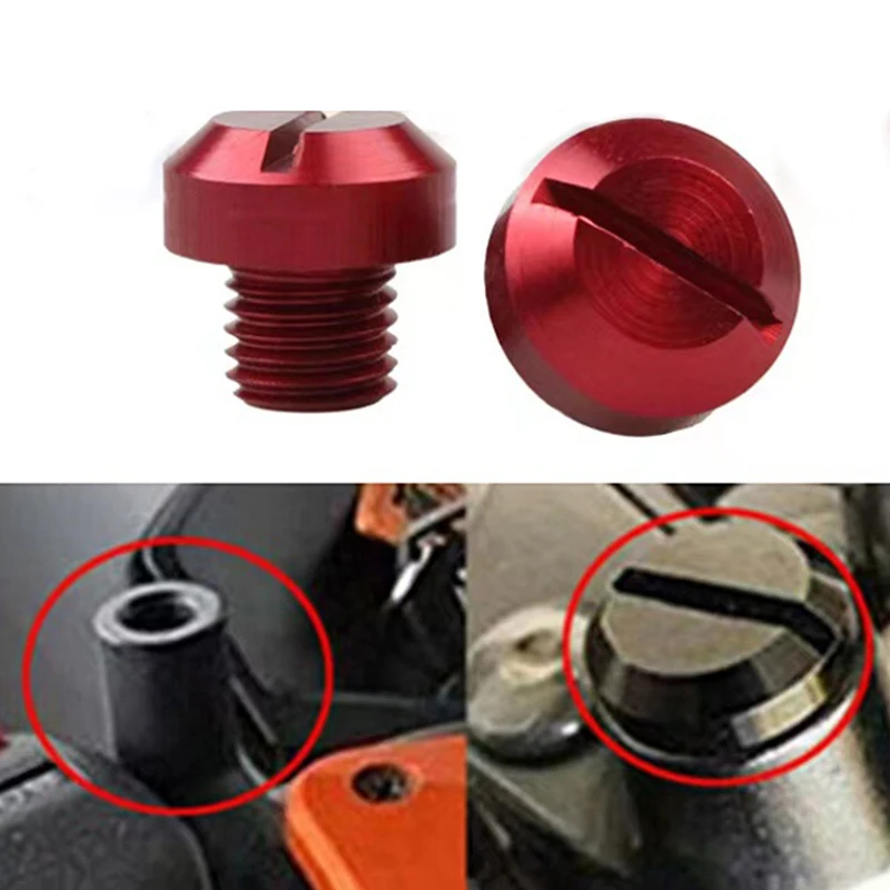 M10 M8 Motorcycle Mirror Hole Blanking Plugs Screws Bolts Left Right Hand Thread Universal Fit