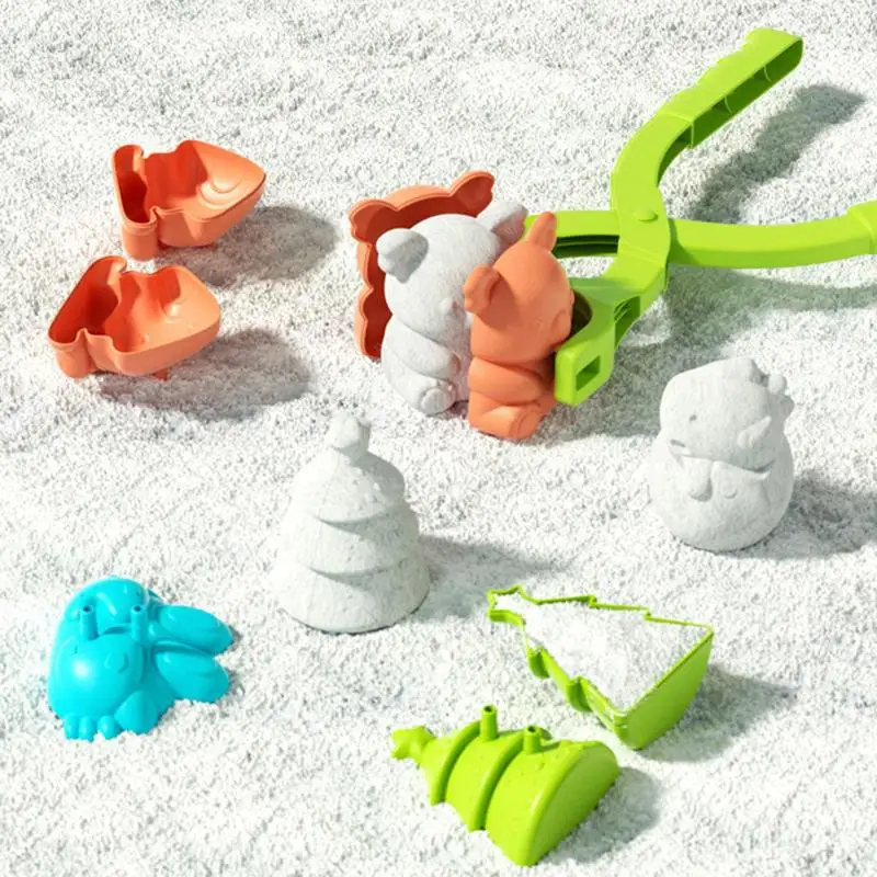 Stampi per sabbia con clip per creatore di palline di sabbia per bambini Adulti Stampo per giochi di sabbia a forma di cartone animato 3D all'aperto Stampo a forma di palla di sabbia per bambini Sabbia