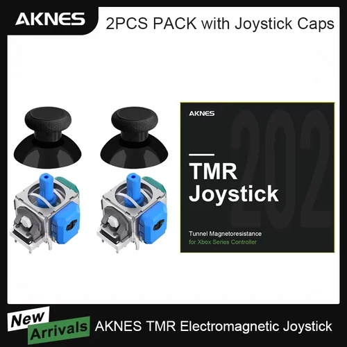 Imagen 1 del producto HALLPI × AKNES TMR Joystick electromagnético antidrift para PS4 Xbox Series Switch Pro PS5 controlador reparación de accesorios de juego
