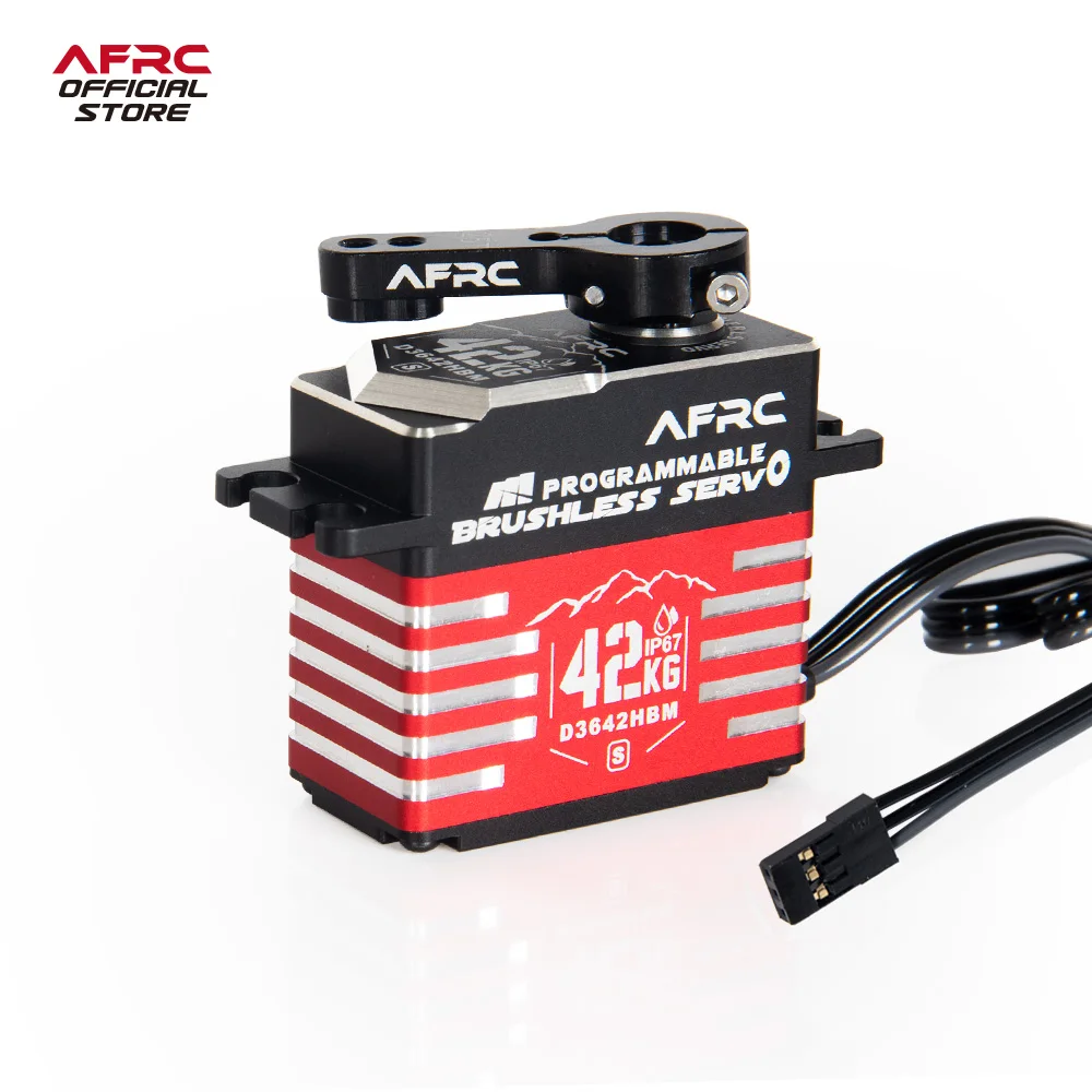 AFRC-D3642HBM-S High Torque IP67 Programmable Brushless Servo For HSP YOKOMO TRXXXS 1/5, 1/8, 1/10 RC Car Boat Robot etc.Upgrad