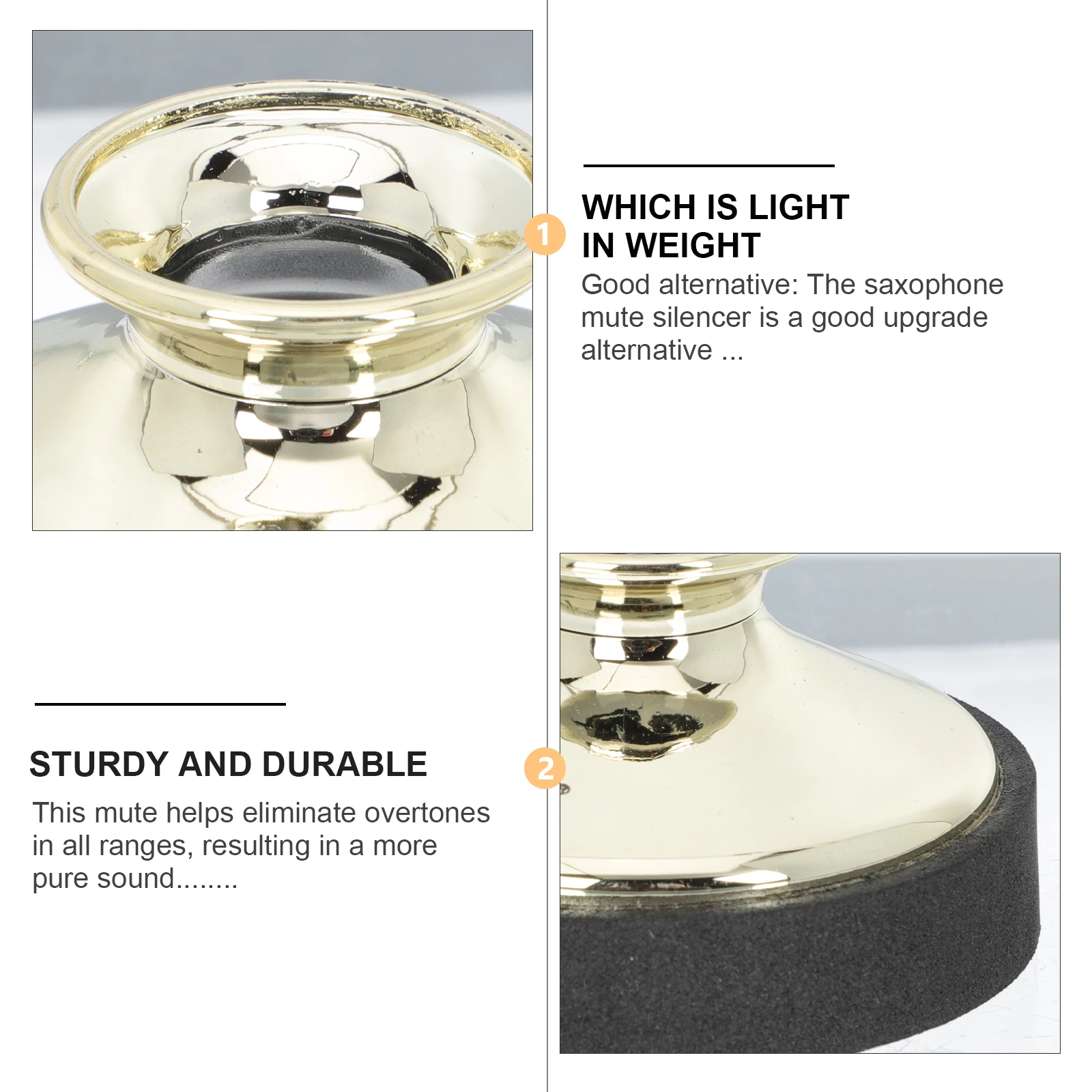 

Saxophone Mute Ligature Golden Thread Fastener Alto Practice Saxophones Musical Instrument Accessories