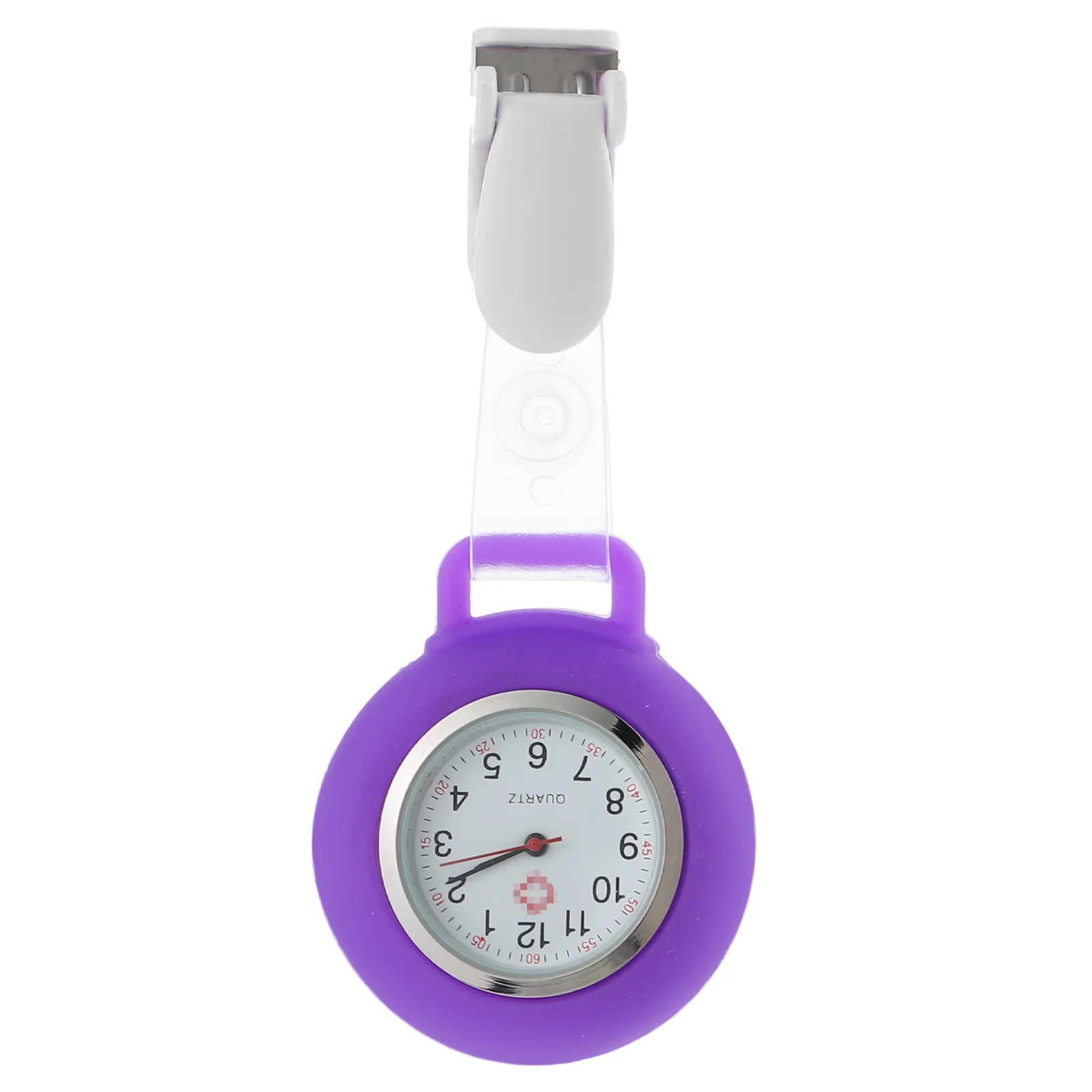 

Portable Silicone Clip Nurse Watch White Badge Clocks for Nursing Accessories Multi-function Pocket Watches