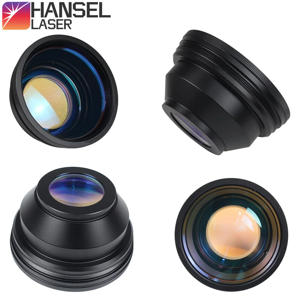 F-theta Scan Lens Field Lens M85x1 Thread 50x50 - 300x300 F63-420mm for 1064nm YAG Optical Fiber Laser Marking Machine Parts