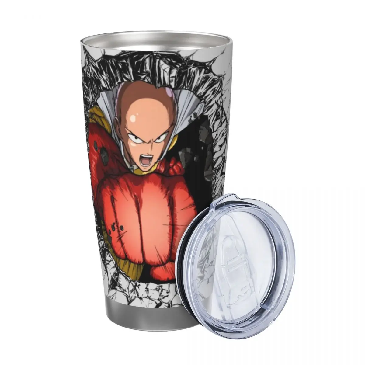 Hot Anime One Punch Man 20oz Stainless Steel Insulated Thermal Coffee Car Cup Cold Hot Mugs Vacuum Flask