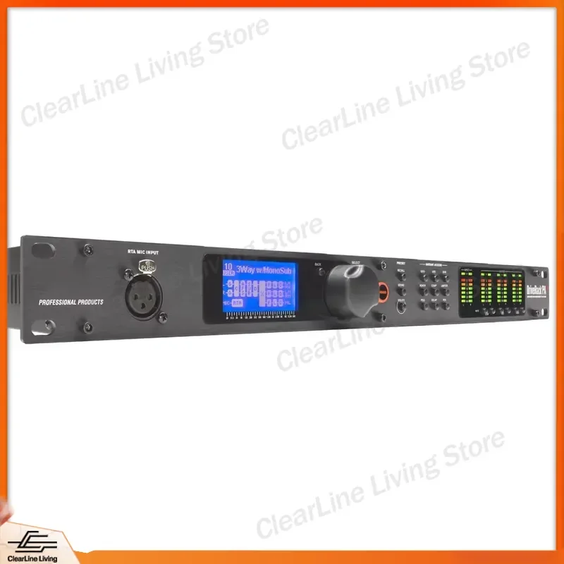 PA2 Digital Audio Processor 2 In 6 Out Speaker Management System DBX Driverack Equalizer Crossover DSP Sound Processor for
