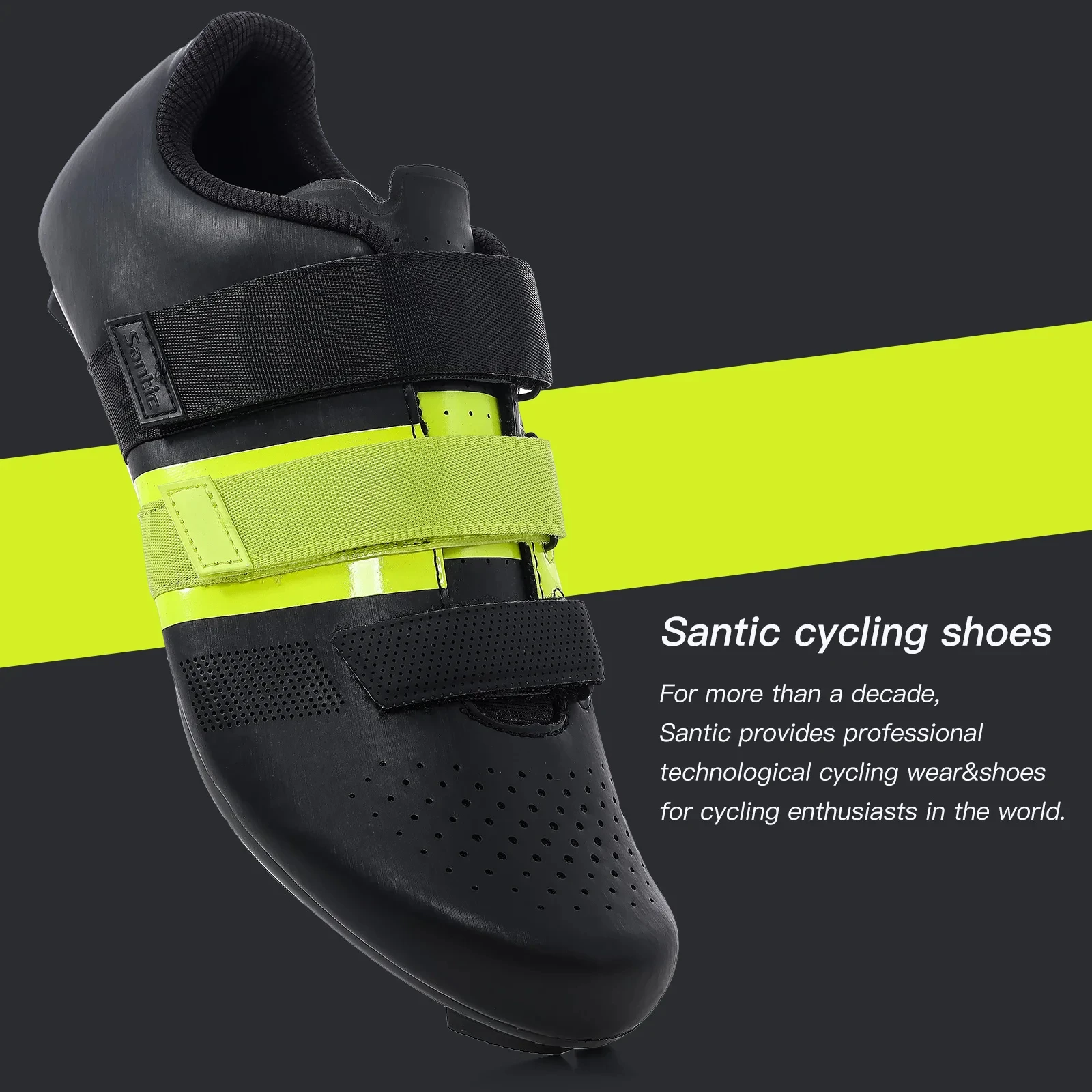 Santic Cycling Shoes Road Men Bicycle Shoes Casual Sports Shoes Reflective Breathable Outdoor Sports