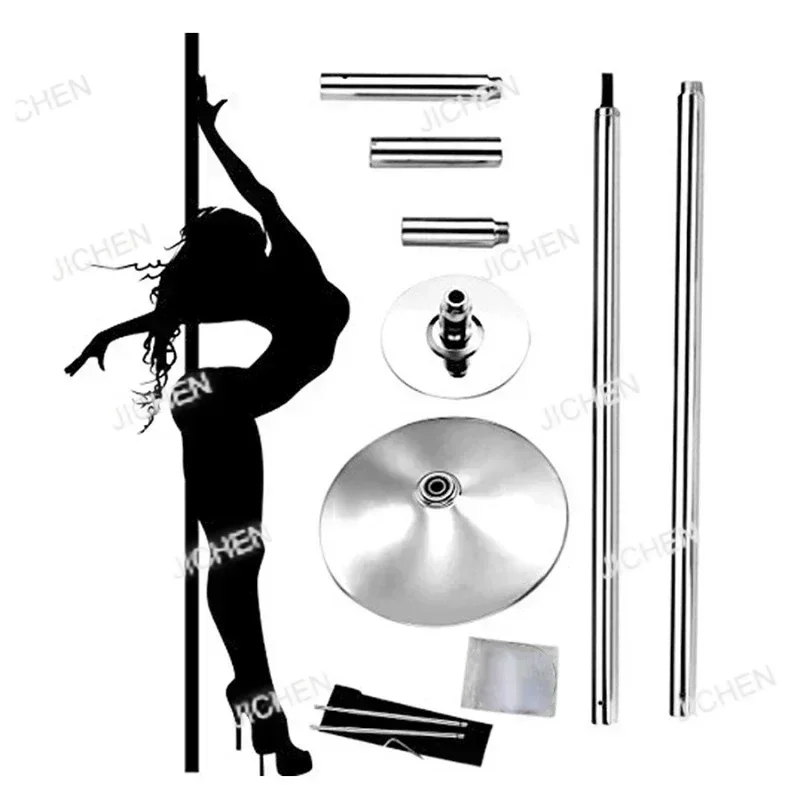 Kit de bailarina en barra mejorado, poste de baile profesional, club nocturno, baile, Striptease, gimnasio en casa, Fitness, bicicleta giratoria portátil de 45mm