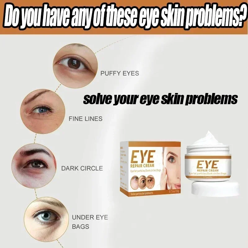 Hot sales Eye Fine Lines Dark Circles Eye Cream Remove Eye Bags Puffiness Way Work Under Eyes Lightening Moisturizing Whitening