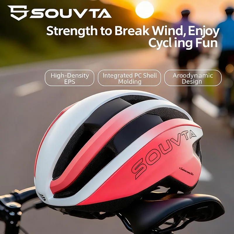 

SOUVTA Cycling Helmet for Men and Women - Breathable Mountain Bike Road Cycling Gear
