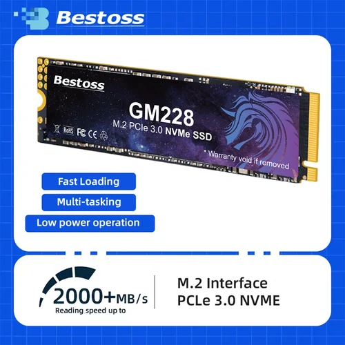Bestoss M2 NVME SSD Velocidad 256GB 512GB 1TB M.2 PCIe 3.0 Unidades de estado sólido para portátil