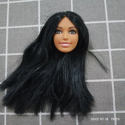 1/6 27cm doll barbi head gift for girl collection toy with hair baby head make-up update dongcheng