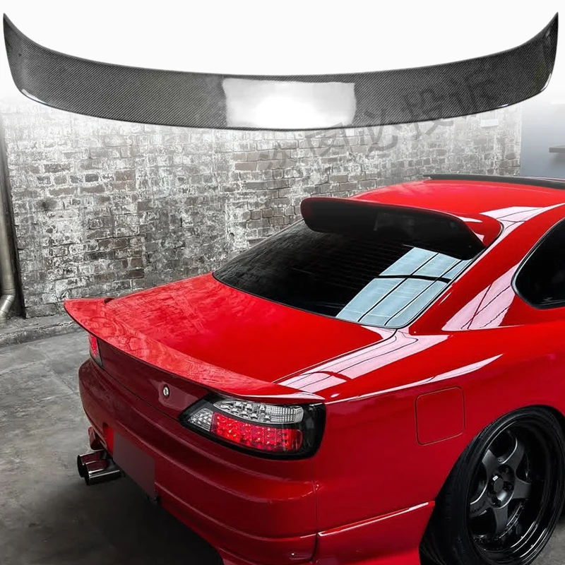 日産 S15 シルビア DX 高品質カーボンファイバーリアトランクダック