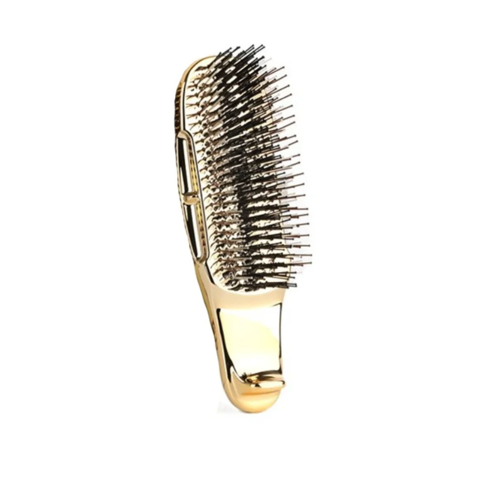 

Electroplated Crafted Massage Comb Upscale Luxury Style Fine Air Cushion Comb Hairdressing Cleansing Massage Scalp