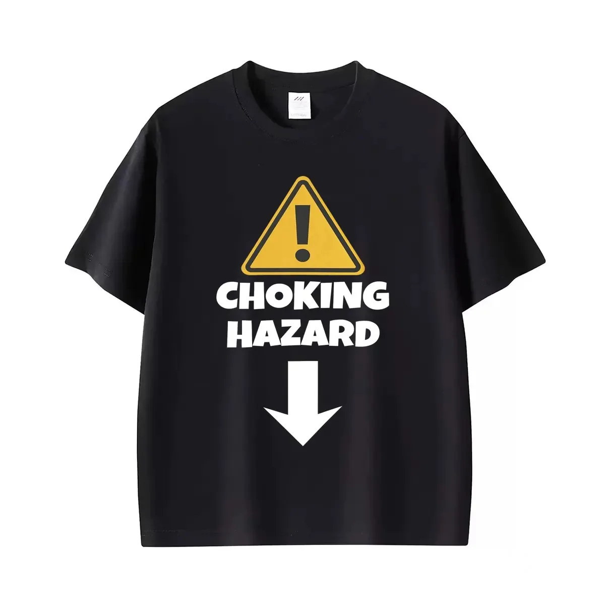 2026 Choking Hazard Funny Inappropriate Graphic Tee Shirt Men Women Fashion Humor High Street T-shirt Cotton Casual Top