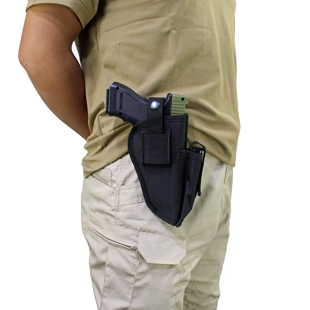 Tactical Right Left Pistol Hand Gun Holster Magazine Holder EDC Waist Holsters for Glock  Luger 3.2\