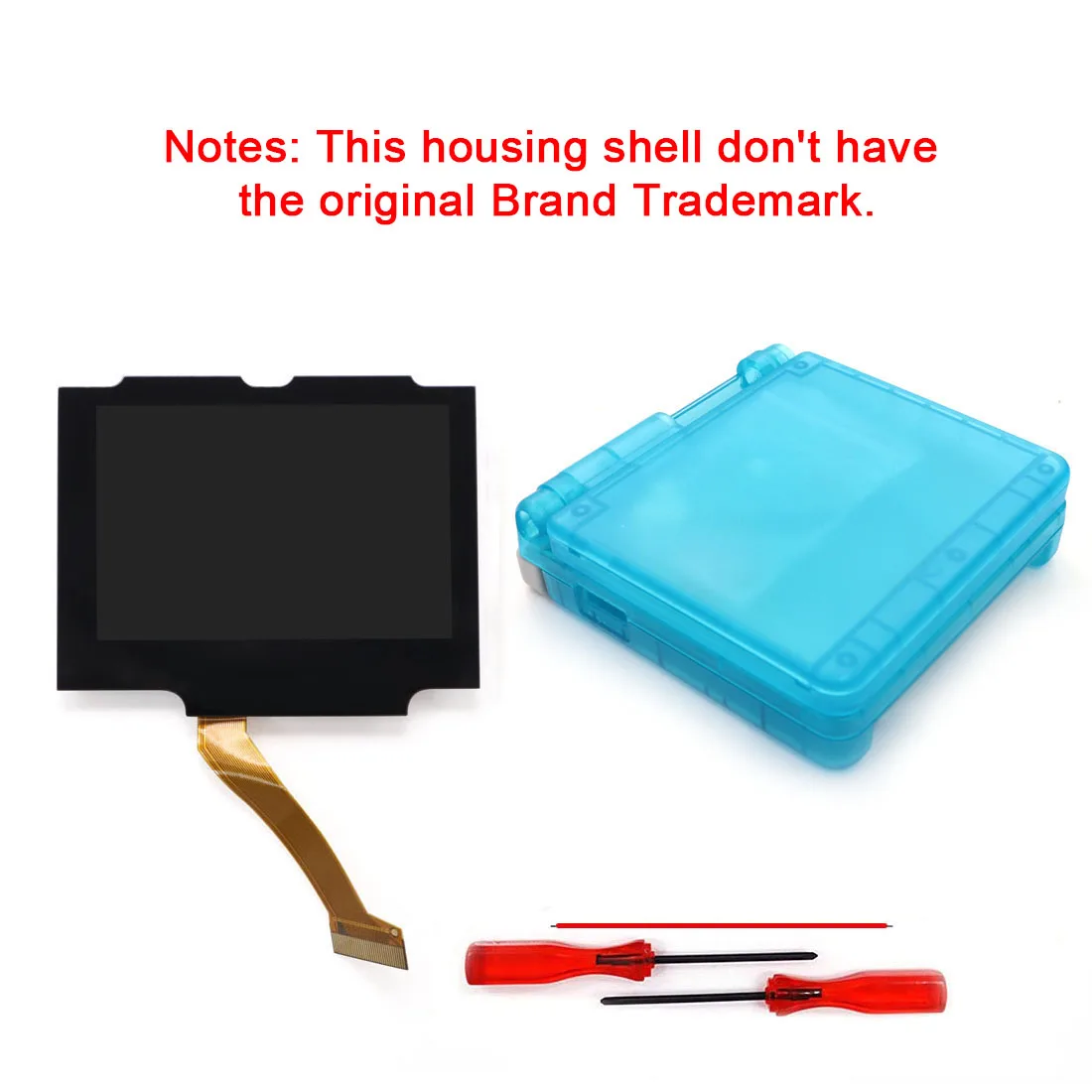Hispeedido Pre-Laminated IPS V5 LCD-Kits für GBA SP, hochheller Bildschirm, kein Zuschnitt erforderlich, für Gameboy Advance SP.