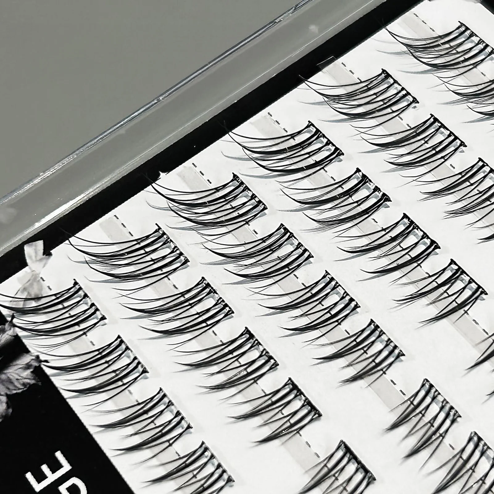 Noglue lash extenstions Fox- Style individual Clusters False Eyelashes Glue free winged daily eyelash 7-12mm natural soft lashes