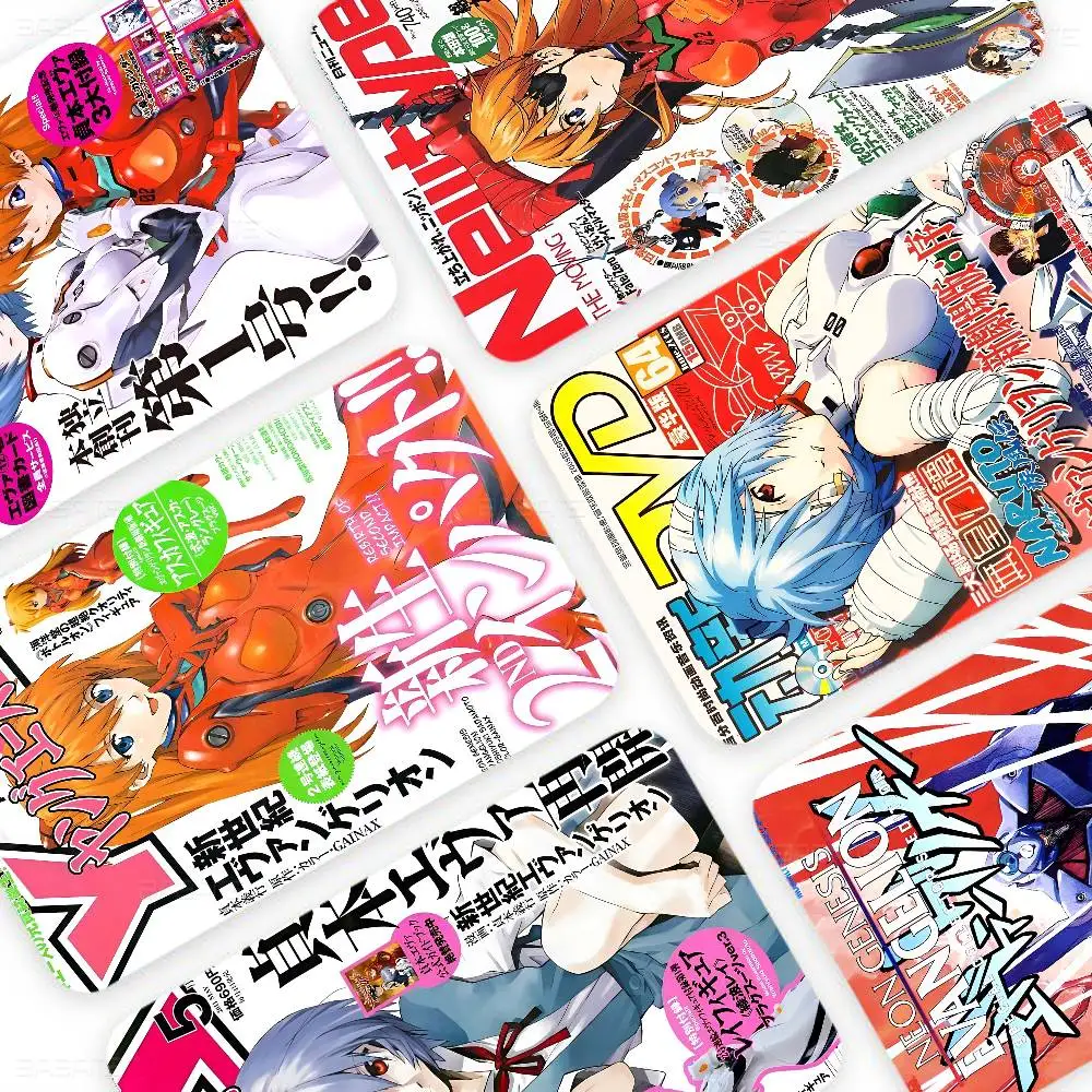 أنيمي E-Evangelions 100% رائجة البيع أنيمي الائتمان الخصم البنك بطاقة حافلة بطاقة فيلم الجلد ملصق