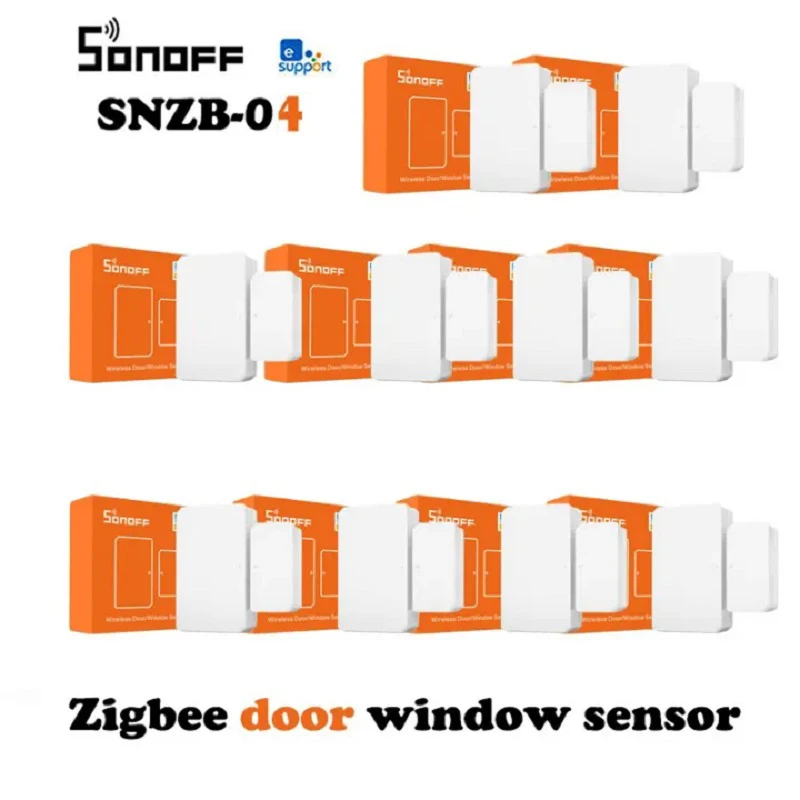 SONOFF ZigBee Smart SNZB-04P capteur de fenêtre à domicile eWeLink APP alerte Notification détecteur de sécurité à domicile intelligent pour Google