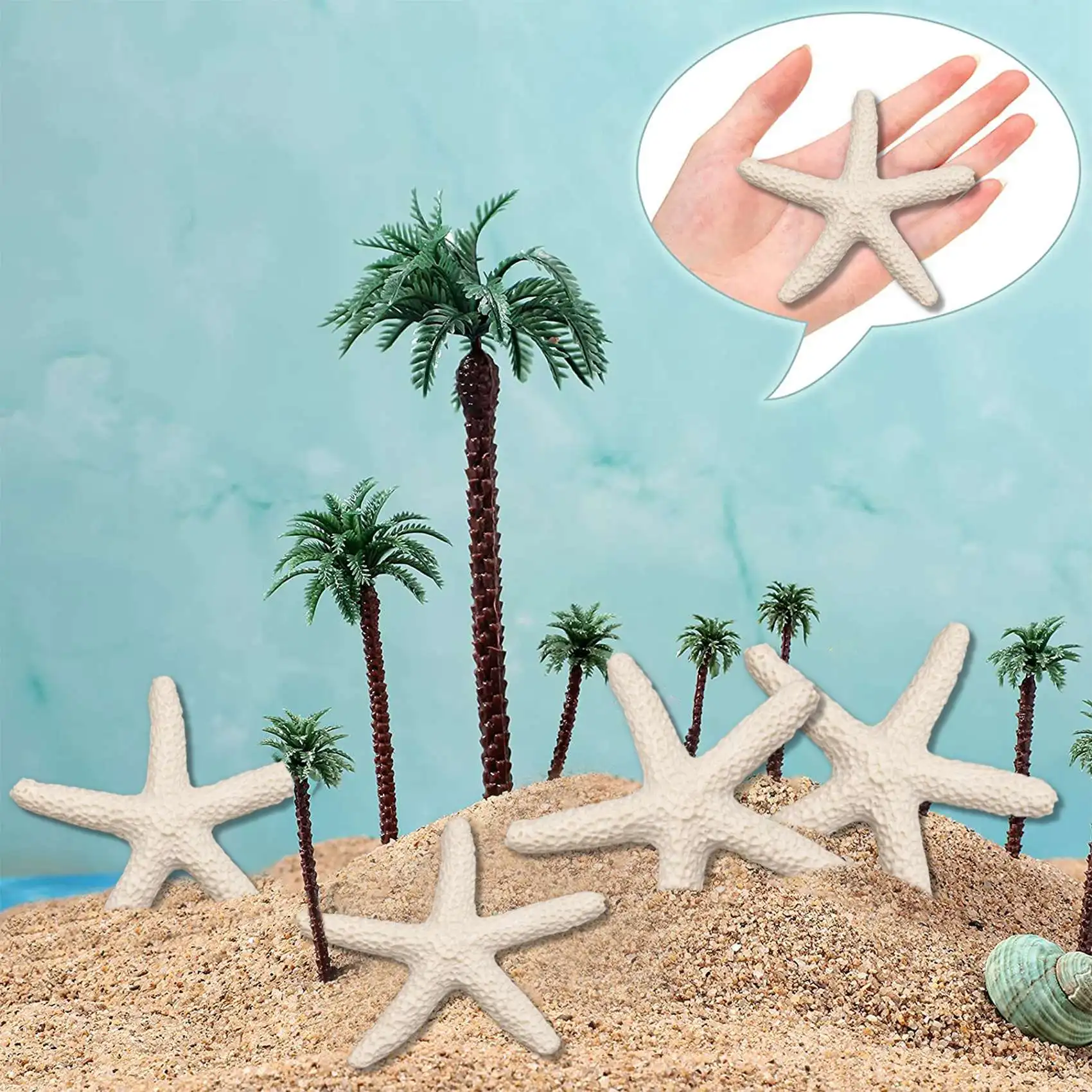 A9oP- 15 Pieces creamy-white Pencil Finger Starfish For Wedding Decor, Home Decor And Craft Project