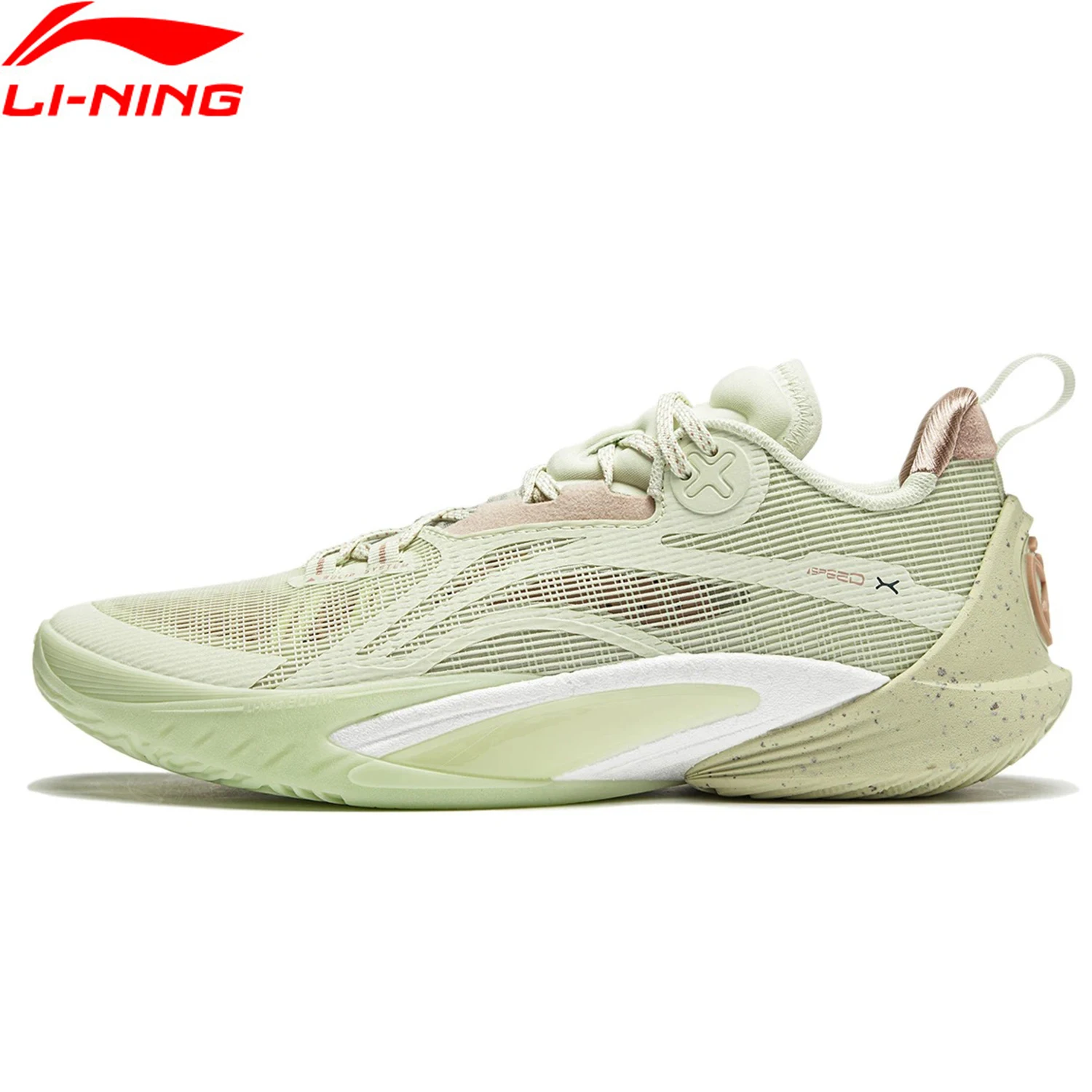 Li-Ning Men SPEED X Professional Basketball Shoes BOOM Cushion COOL SHELL Breathable Stable Support Sneakers Sport Shoes ABAU021