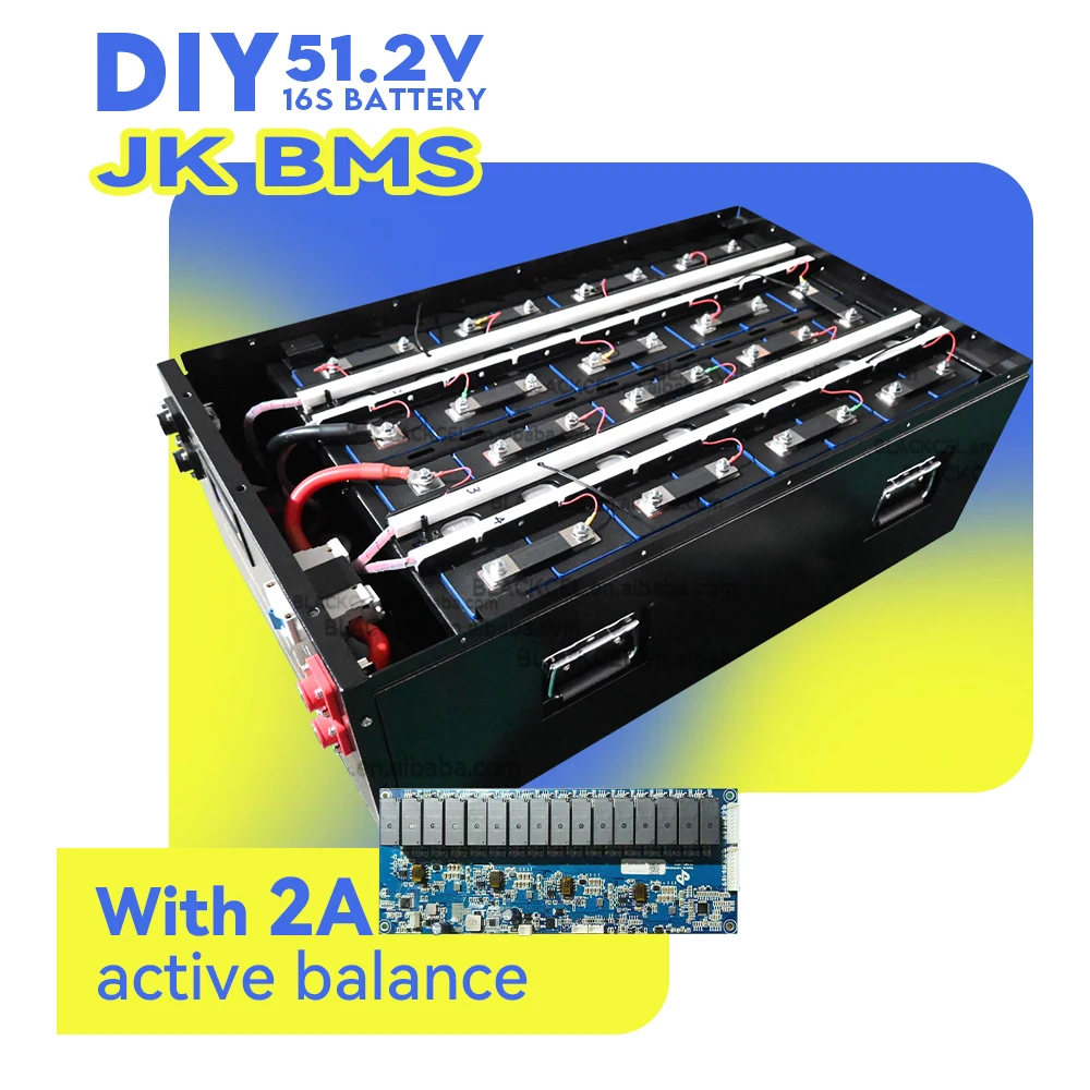 

Украина EU Stock Lifepo4 DIY 16s Пустая коробка 51,2 В 280 Ач 302 Ач Литий-ионная аккумуляторная батарея для хранения энергии для солнечной системы