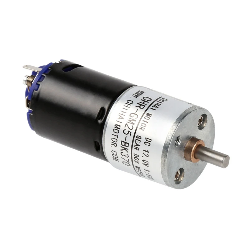 GM25 Black Leather 370 Strong Magnetic DC Reduction Motor Intelligent Racing Motor