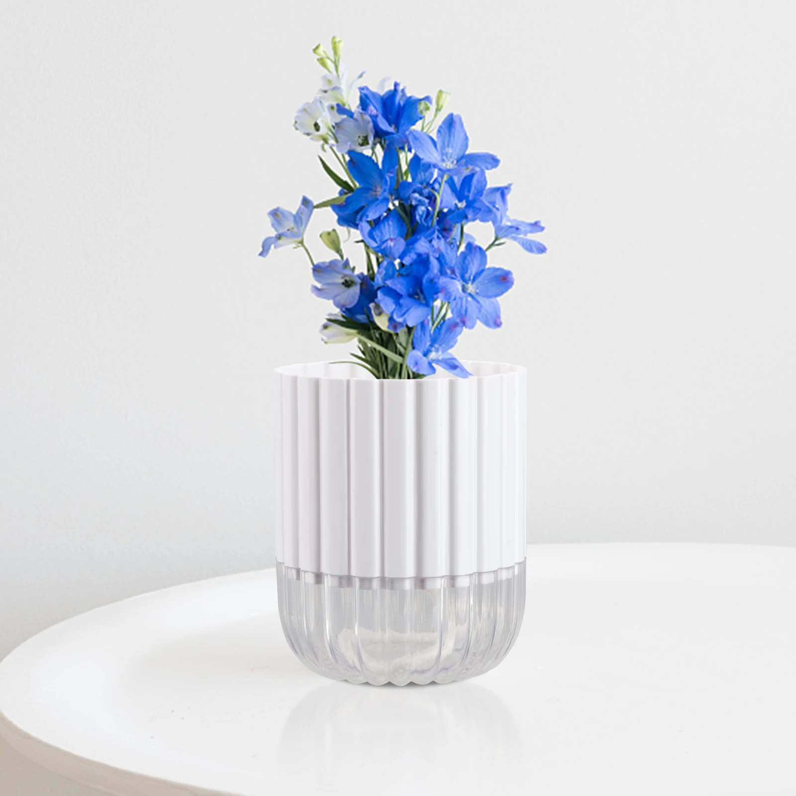 

2 Pcs Hydroponic Resin Flower Pot Decorative Large Pots for Plants Flowerpot Mini