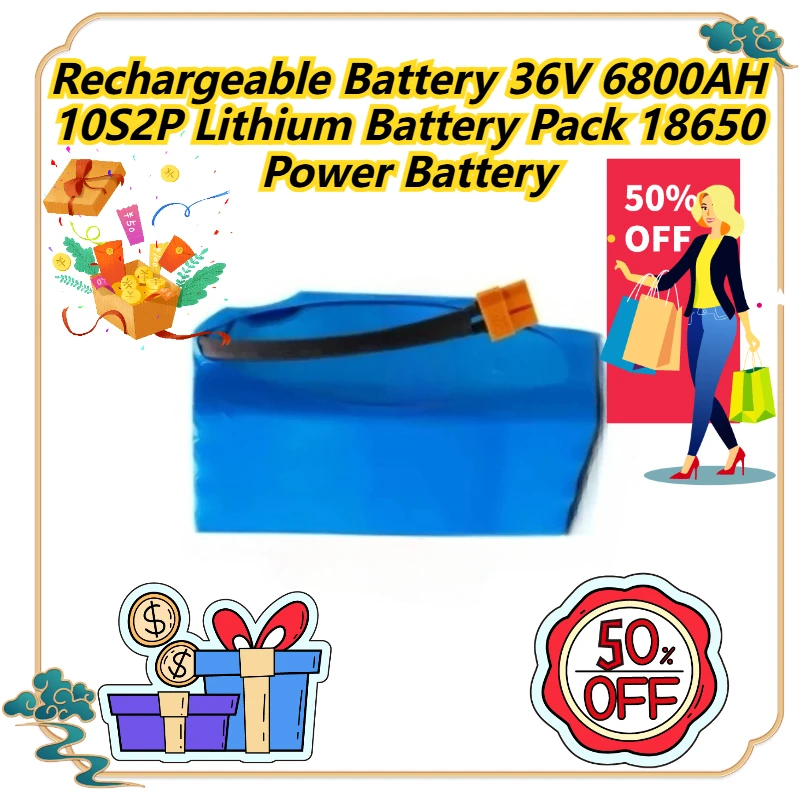 

Rechargeable Battery 36V 6800AH 10S2P Lithium Battery Pack 18650 Power Battery