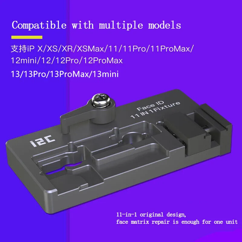 i2C For iPhone X-11promax 12 mini 12 Pro max 13 Mini Pro Max Face ID Dot Matrix Repair Holder Front Face Camera Fix Clamp