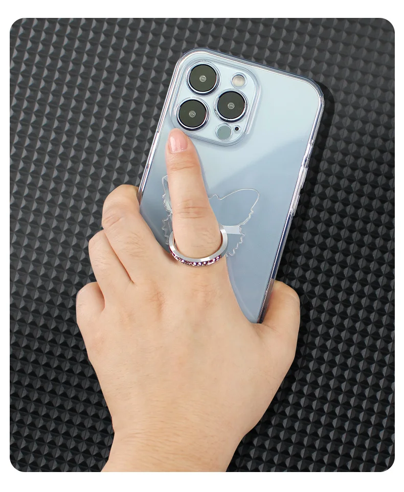 Universal Transparent Finger Ring Handy Smartphone Ständer Halter Für iPhone 12, Xiaomi Samsung Smartphone Auto Halterung Ständer – Detail 16