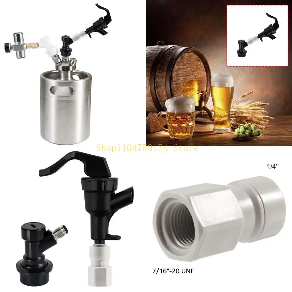 

Easy to Operate Beer Faucet with Ball Lock Connection Press Handle Leak Proof Seal Plastic Liquid Dispenser top sale