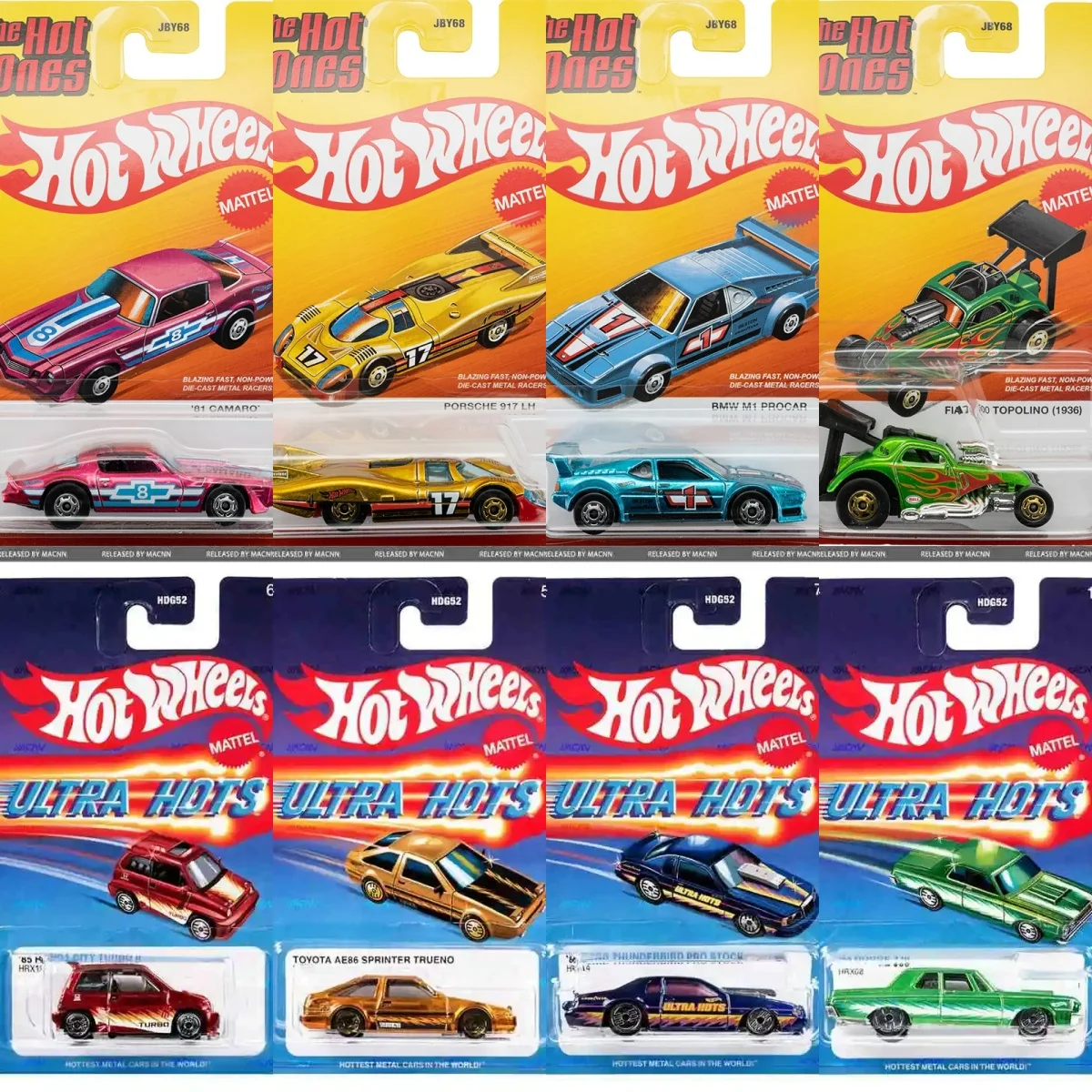 

Hot Mattel Original Hot Wheels Car Target Ultra Hots 2024 Mix 2 Hdg52 1:64 Diecast Vehicle Model Cars Toys Collect Festival Gift