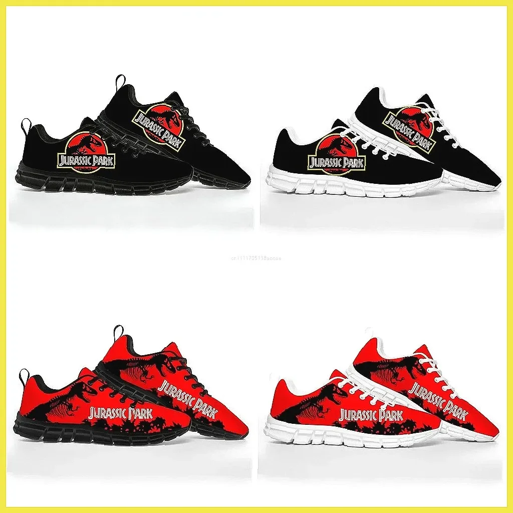 

Кроссовки с изображением динозавров из «Парка Юрского периода», дышащие кроссовки на шнуровке для мужчин и женщин, повседневная обувь на весну и осень